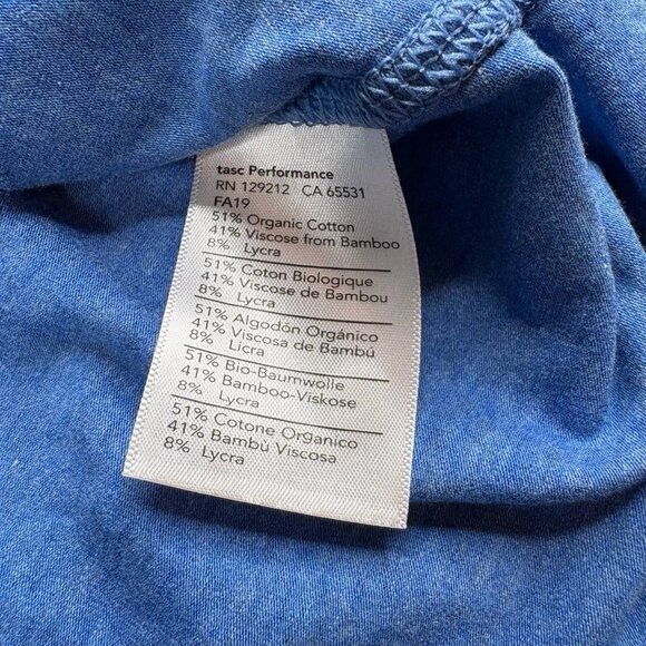 Tasc Bamboo Performance 1/4 Zip Long Sleeve Pullover Men’s Size S Small Blue Sol - Picture 6 of 9